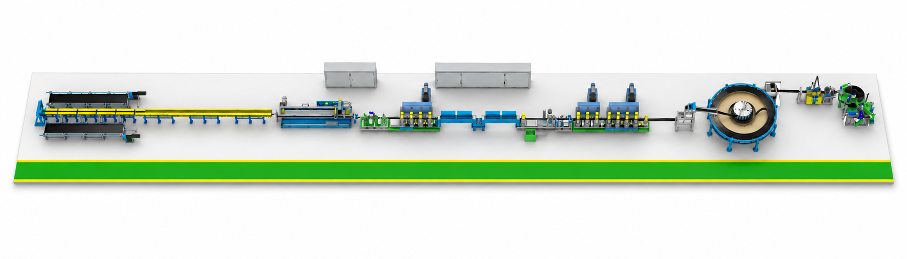 Tube mill plant layout render